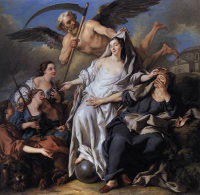 Jean François de Troy An Allegory of Time Unveiling Truth